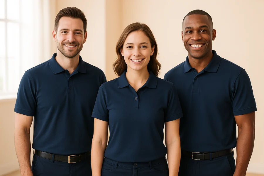 Custom embroidered golf polo